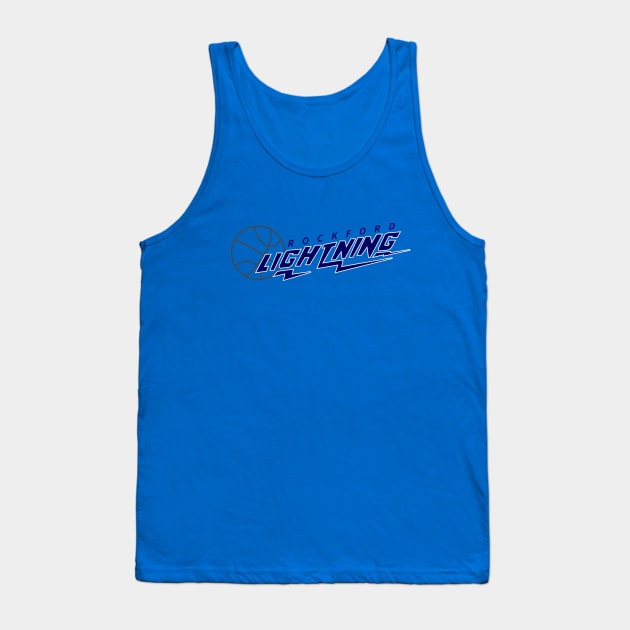 Vintage Rockford Lightning Basketball Tank Top by LocalZonly
